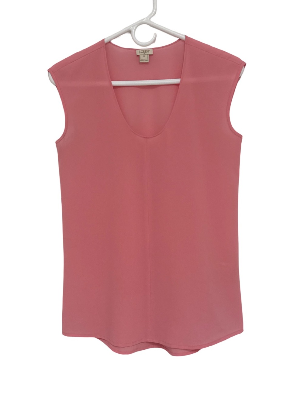 J. Crew Sleeveless V-Neck Top Blouse Women’s 00 Pink